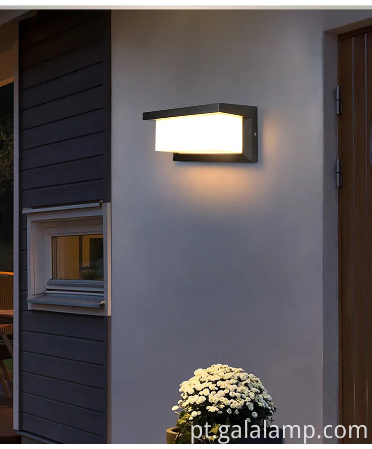Luz de parede externa à prova d'água 24W para jardins elegantes